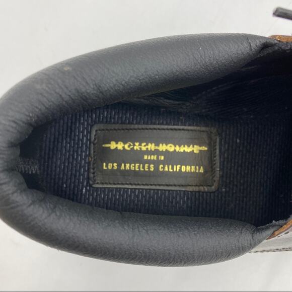 Broken Homme Reyes Oxford Leather Shoes Vibram Soles - Picture 3 of 8